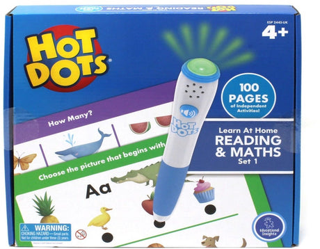 Læringsressourcer pædagogiske hot dots lære læsning og regnesæt. - 3+