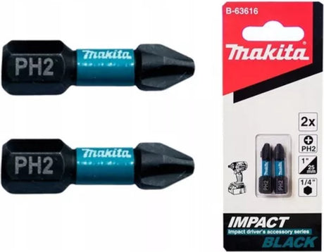 Makita slagskruetrækker bit blk ph2x25mm - b-63616