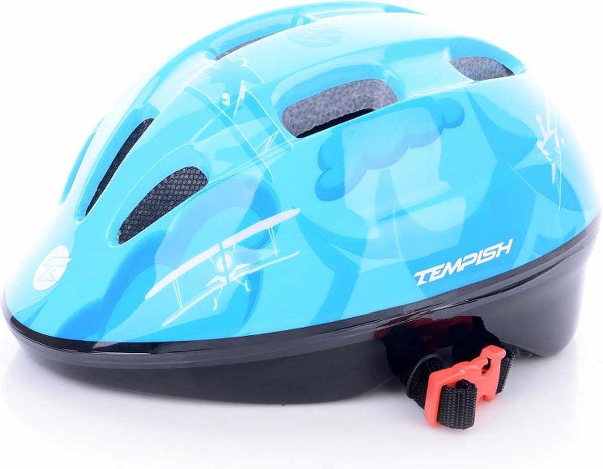 Tempish – raybow – skatehjelm – blå – letvægtshjelm med ventilation – størrelse 49-52cm (m)