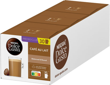 Nescafé dolce gusto kapsler café au lait - 90 kaffekopper til 90 kopper kaffe