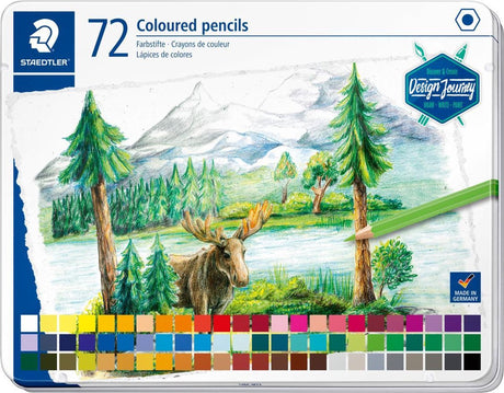 Staedtler farveblyanter - metaletui 72 stk