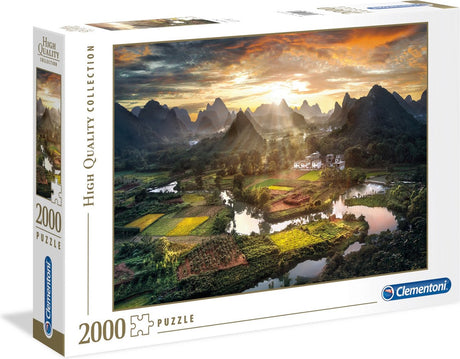 Clementoni - puzzle - 2000 pieces - china - high quality collection - puzzle for adults