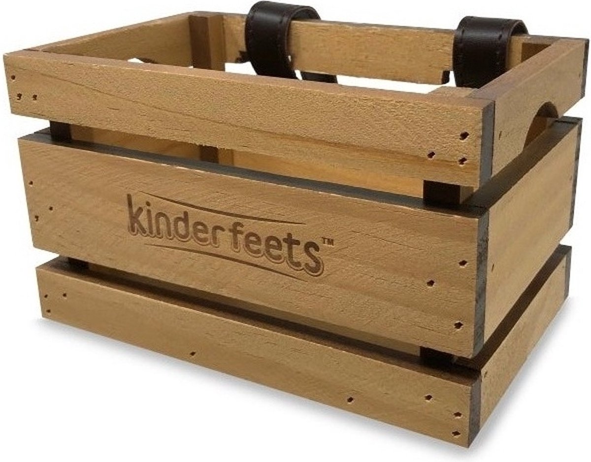 Kinderfeets cykelkasse i træ