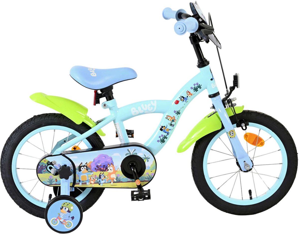 Volare bluey børnecykel - 14 tommer - lyseblå