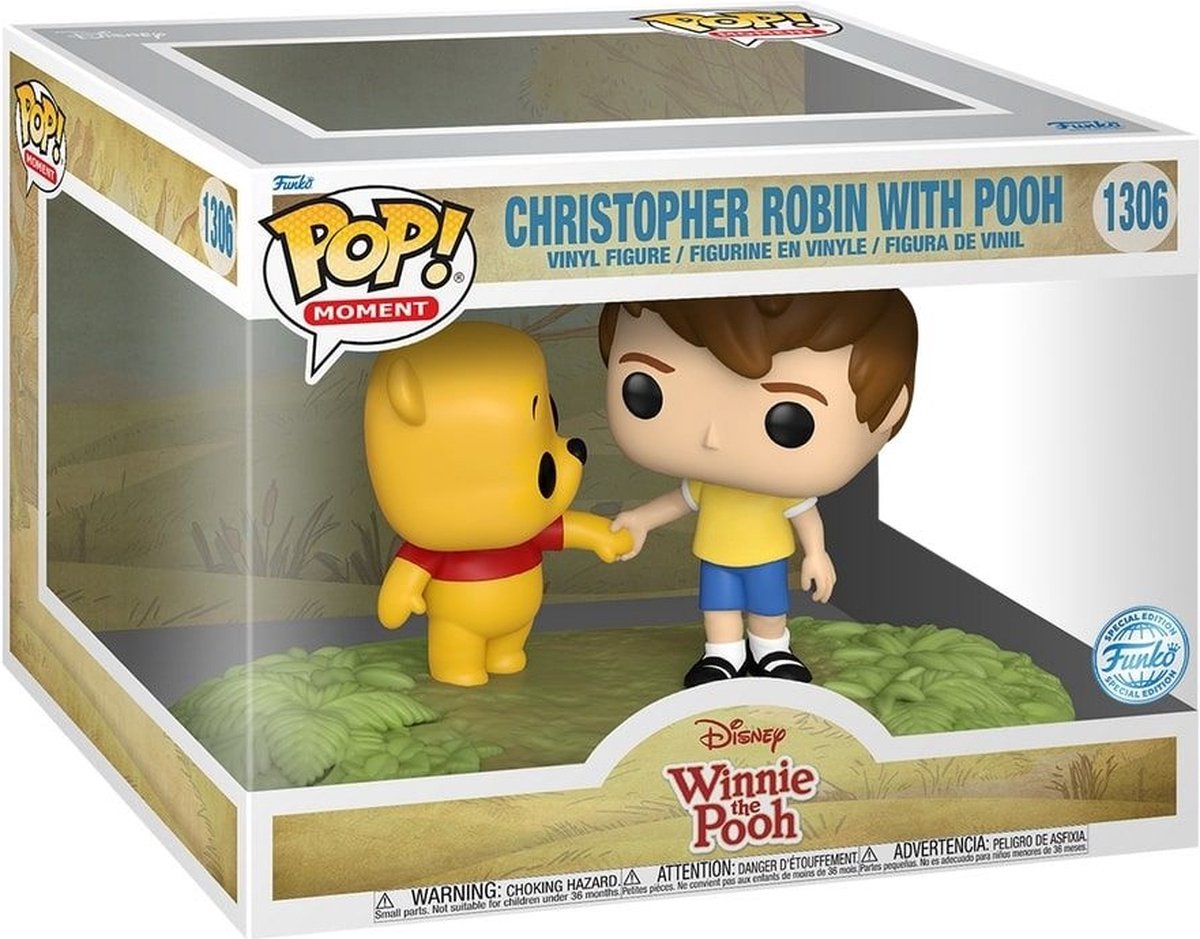 Funko pop-øjeblikke: disney - christopher robin med plys pop #1306