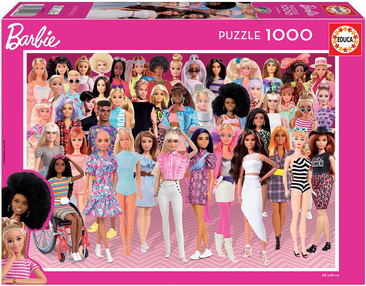 Educa - puslespil - 1000 brikker - barbie
