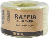 Creativ Company Paper Raffia Yarn Light Green, 100m
