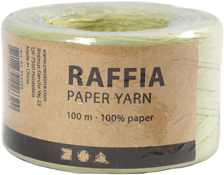 Creativ Company Paper Raffia Yarn Light Green, 100m