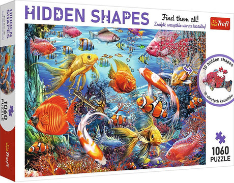 Trefl hidden shapes series - puslespil - 1060 stykker - sub-sish sea life