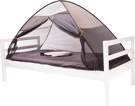 Deryan sengetelt pop up myggenet - 200x90cm - myggenet af højeste kvalitet myggenet 1 mm mesh - creme