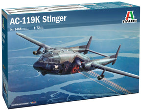 Italeri modelsæt fly - 1468 ac-119k stinger fly plastik - 1:72 - modelfremstilling