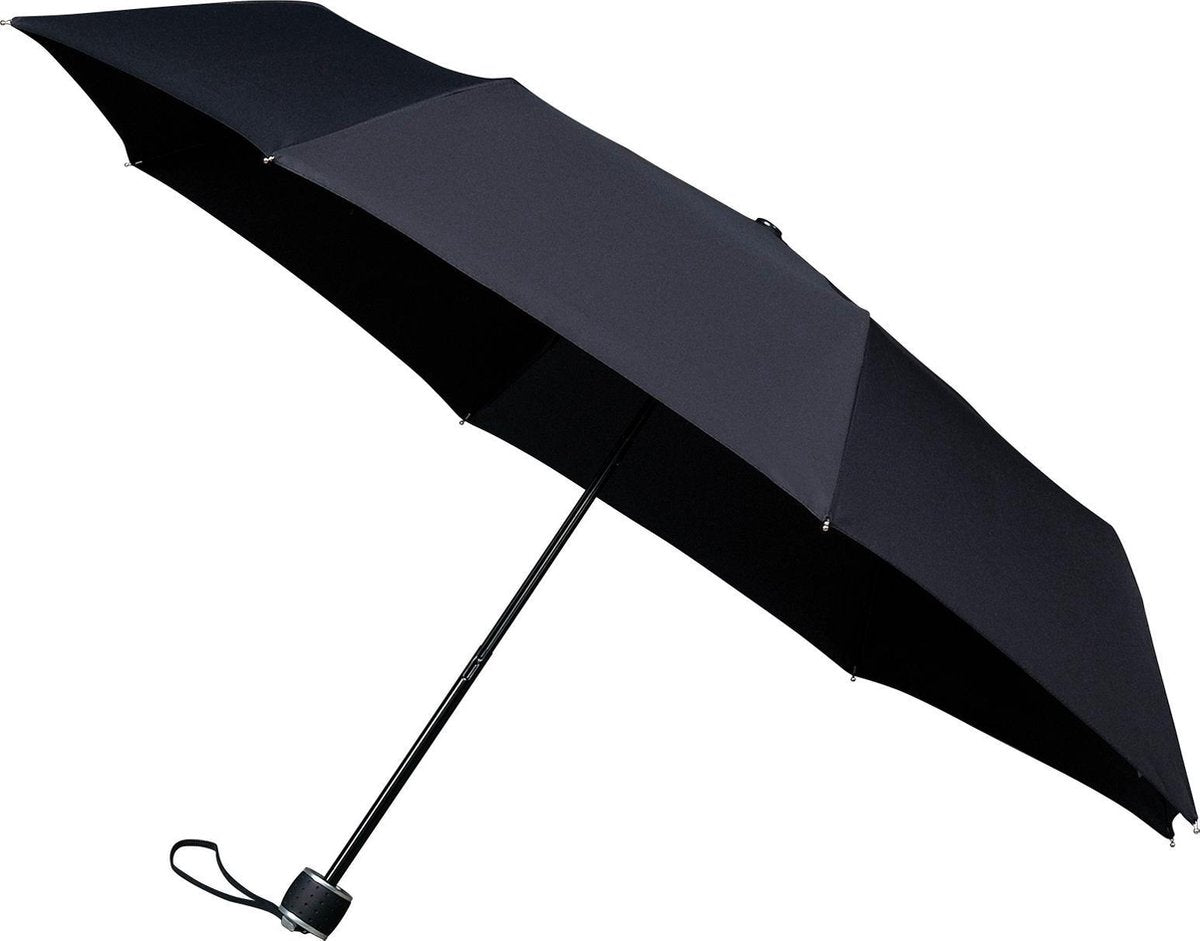 Minimax vindtæt paraply - 100 cm - foldbar - håndåbning - sort