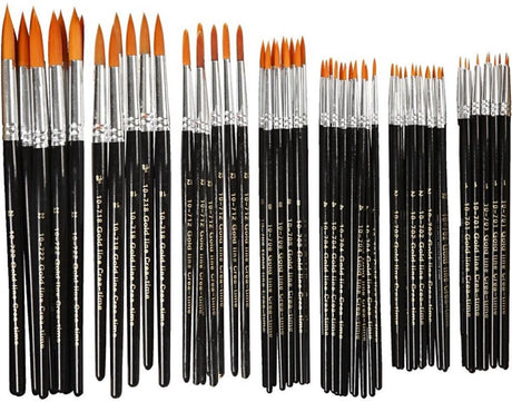 Kreativ virksomhed https: www.cchobby.nl gold-line-penselen-afm-1-2-4-8-12-18-22-l-17-21-cm-b-1-7-mm-rond-7x12-stuk-1-doos