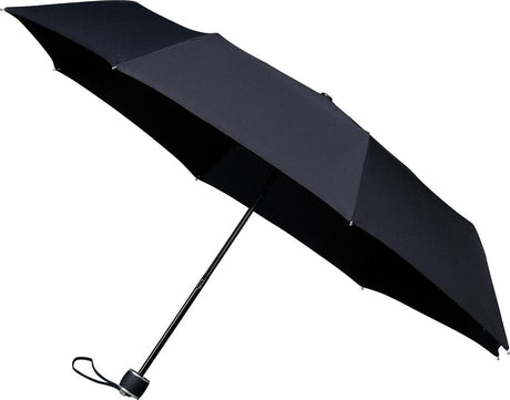 Minimax vindtæt paraply - 100 cm - foldbar - håndåbning - sort