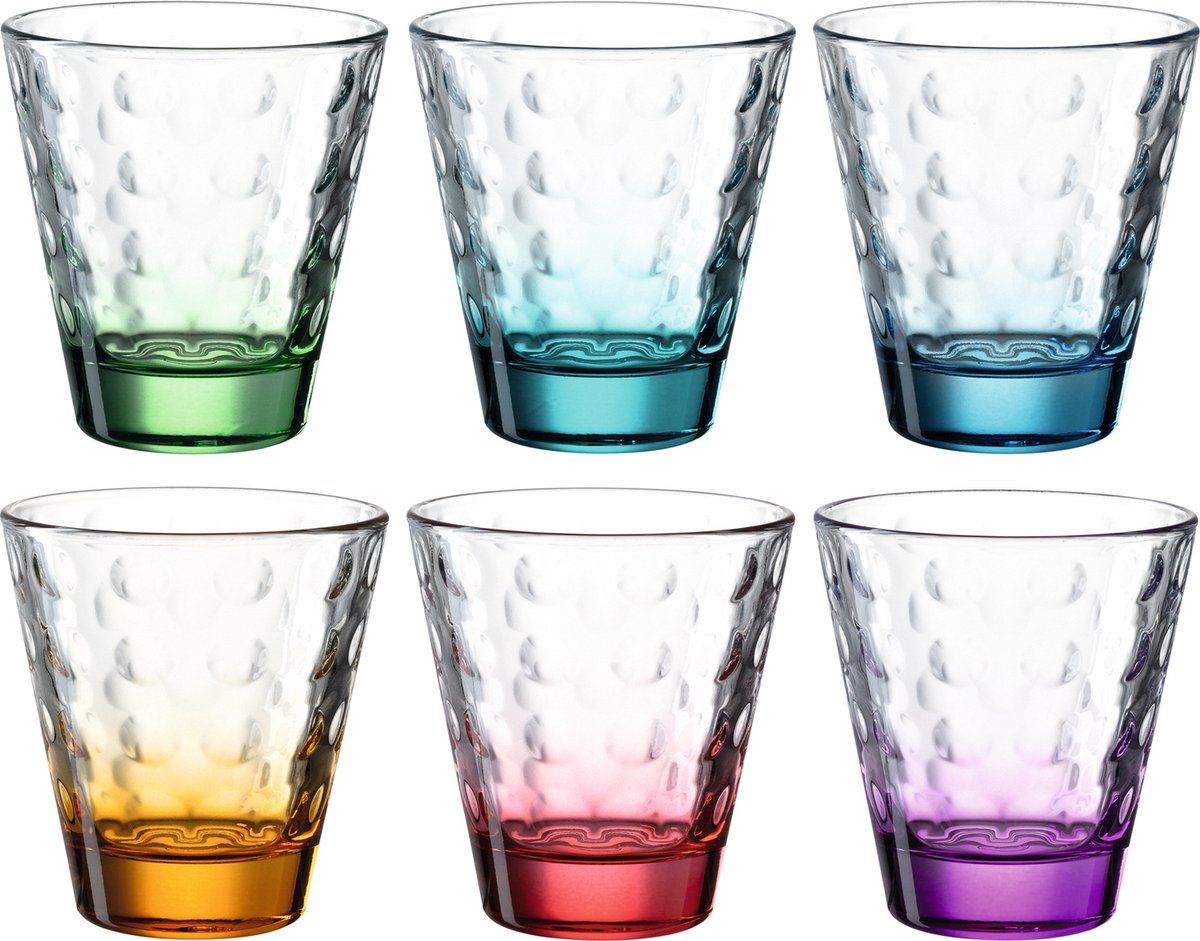 Leonardo optiske briller assorteret 215ml - sæt 6