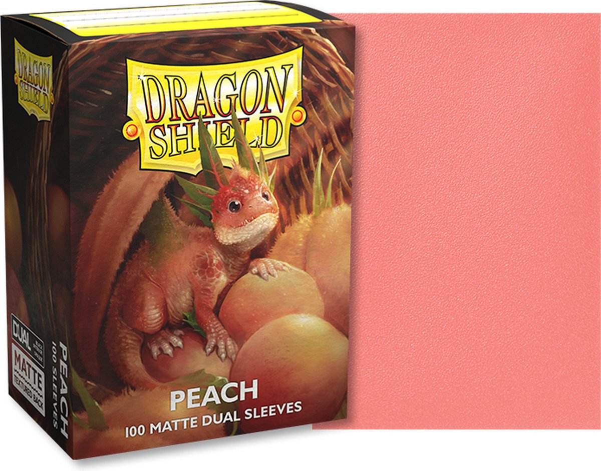 Dragonshield dragon shield – matte dobbeltærmer fersken 100x