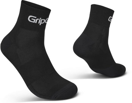 Gripgrab - ride low cut sommer cykelstrømper 1 par korte coolmax sokker - unisex - sort