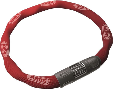Abus Chain Lock 8808C 85 Red, 8mm firkant, justerbar kode