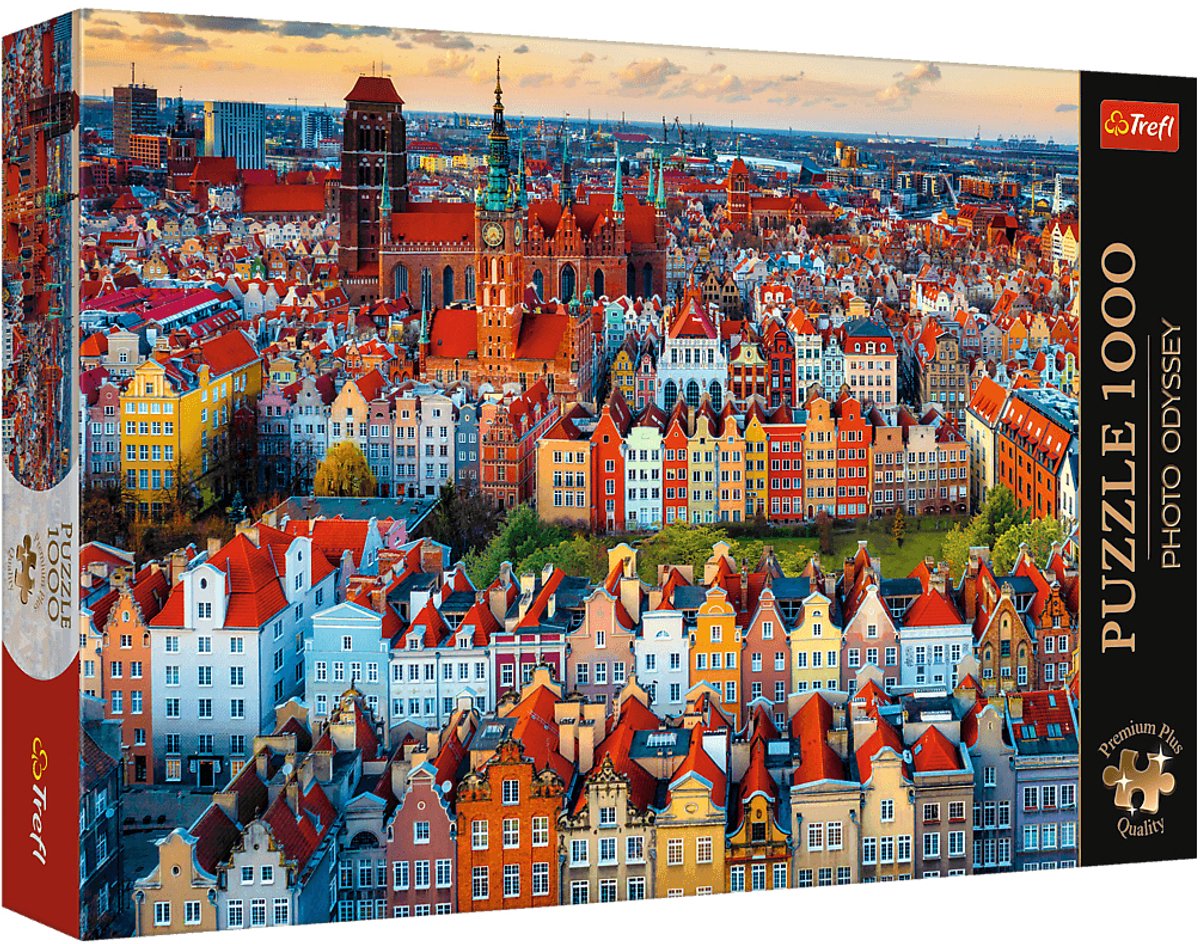 Trefl puslespil 1000 brikker - premium plus gdansk udsigt - puslespil.