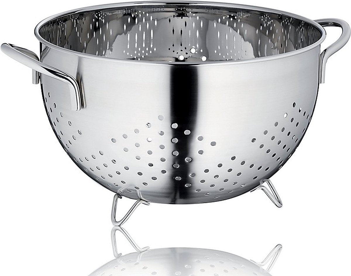 Kela køkken - athos dørslag ø 24 cm - rustfrit stål - sølv