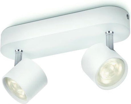 Philips led philips star opbouwspot - 2-lichts - wit
