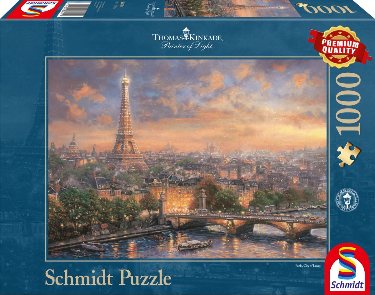 Schmidt Paris, kærlighedens by, puslespil med 1000 brikker