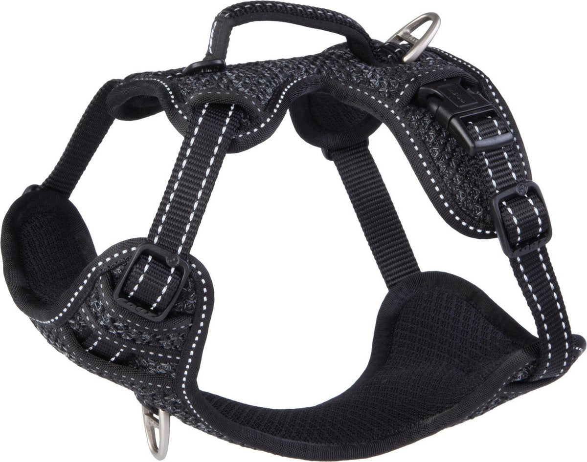 Rogz til hunde rogz explore sele foret sort - hundesele - s 36-57 cm