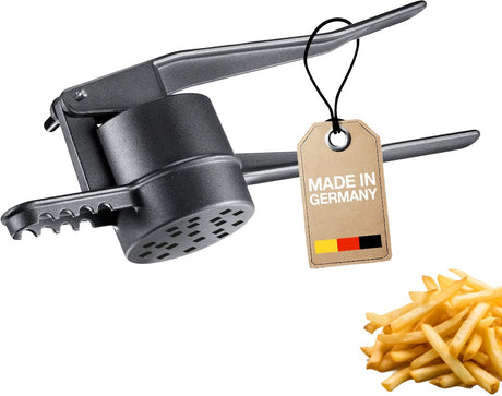 Westmark friespresse sort udgave – churropresse, kartoffelpresse med speciel belægning for ekstra greb – til kartofler, churros og fritter – antracit, 41 cm