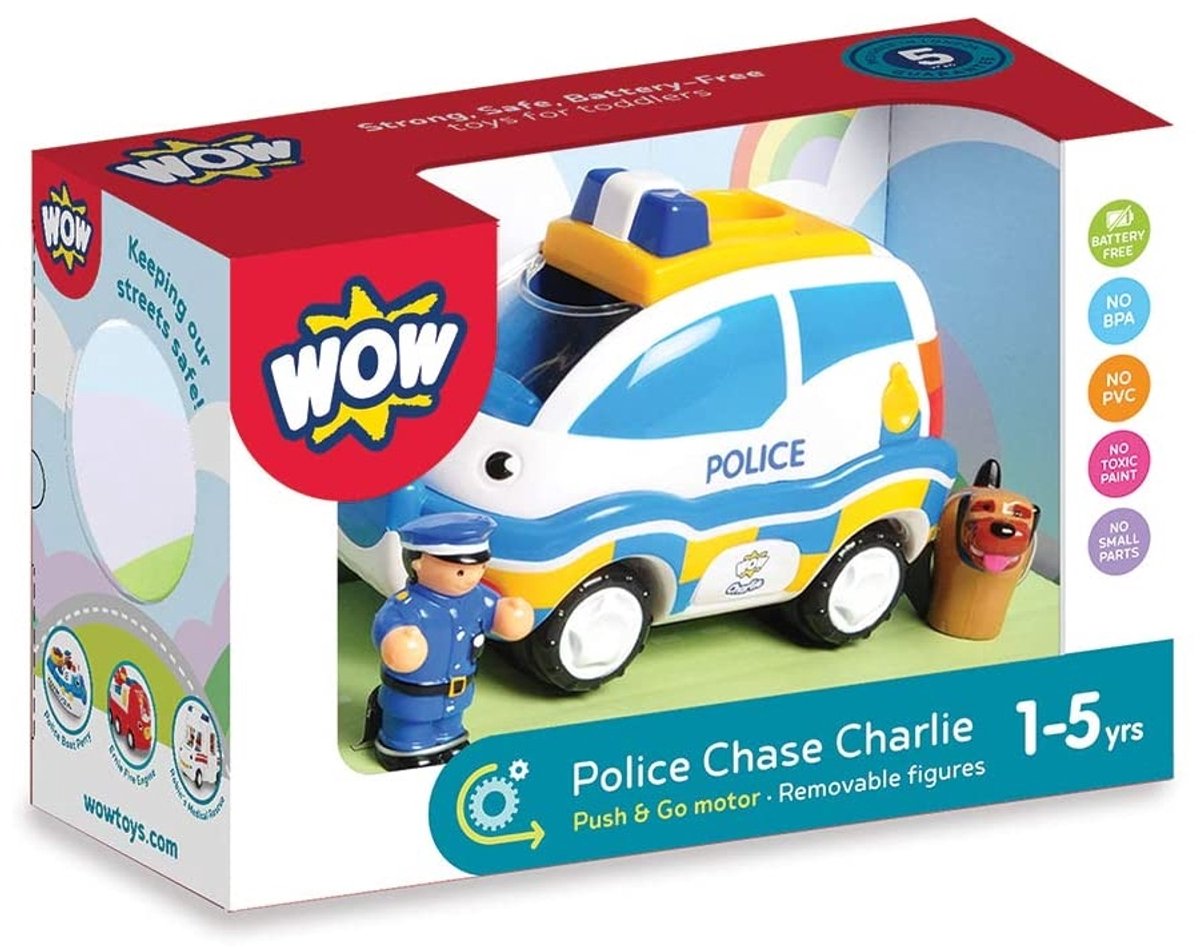 Wow legetøj legetøj bil chase charlie