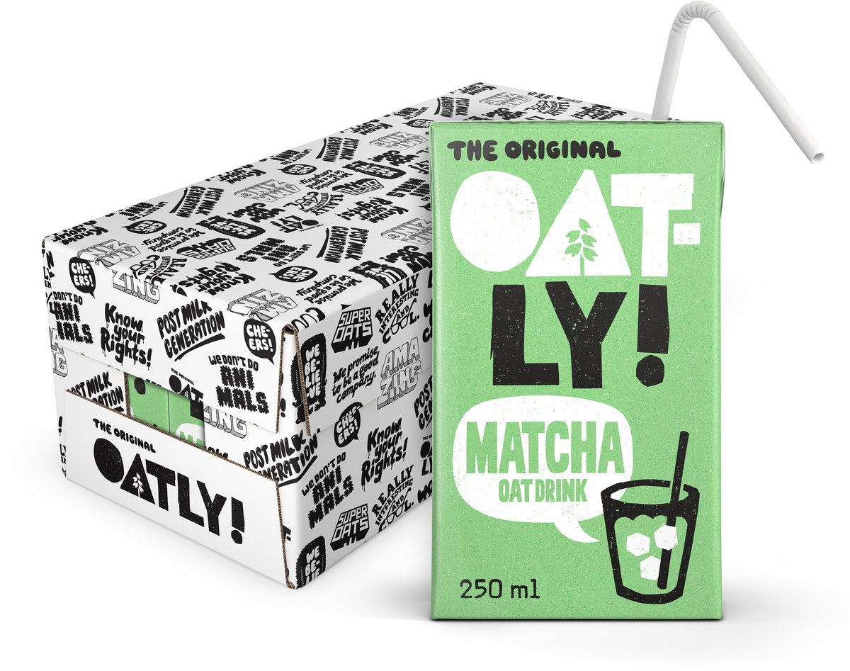 Oatly oat matcha - 12 x 0,250l værdipakke