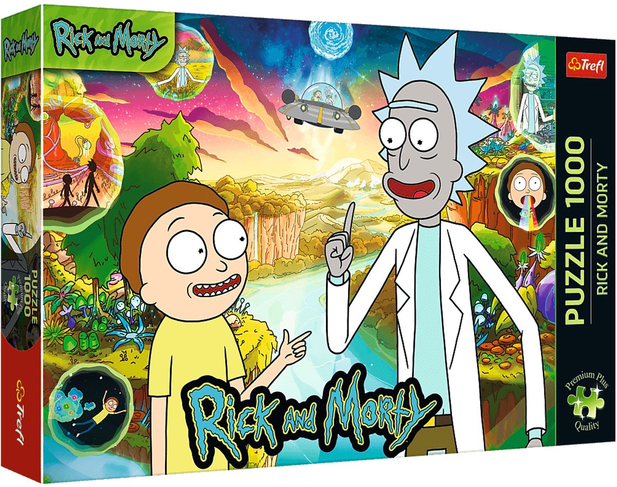Trefl puslespil rick and morty - 1000 stykker premium plus kvalitet.