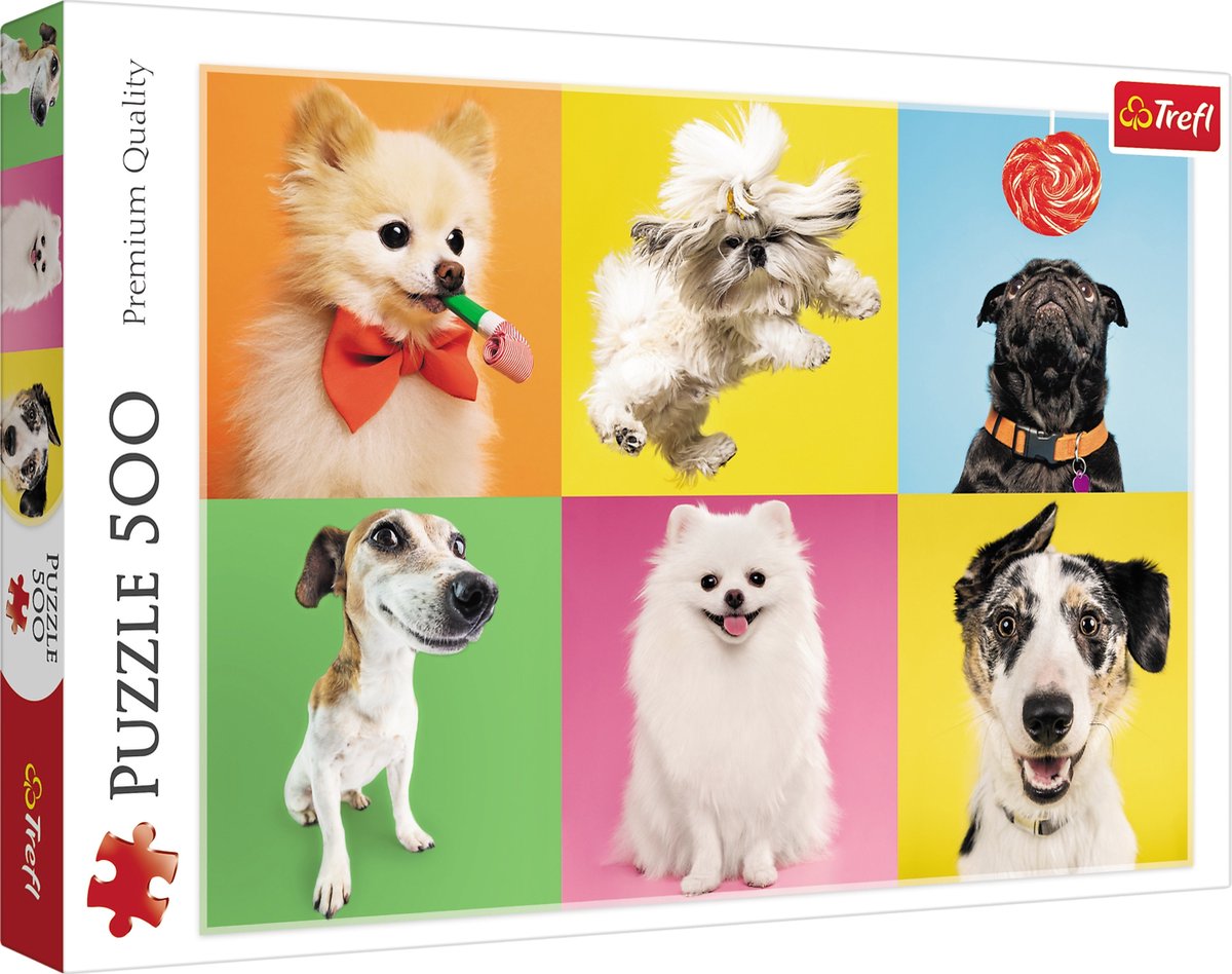 Trefl hunde puslespil - 500 brikker