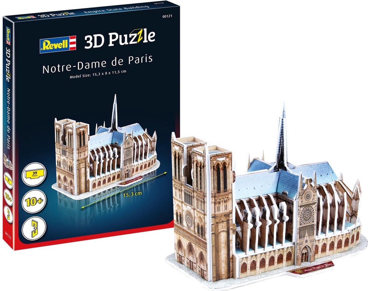 Revell puslespil - 00121 notre-dame de paris 3d puslespil