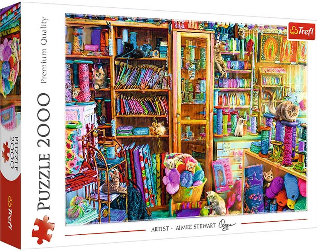 Trefl puslespil katteparadis 2000 brikker i premium kvalitet.