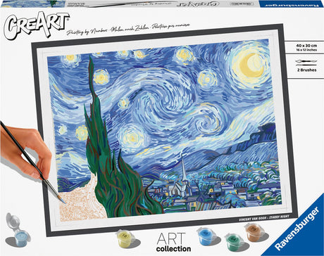 Ravensburger den stjerneklare nat (van gogh) - maleri efter tal for voksne
