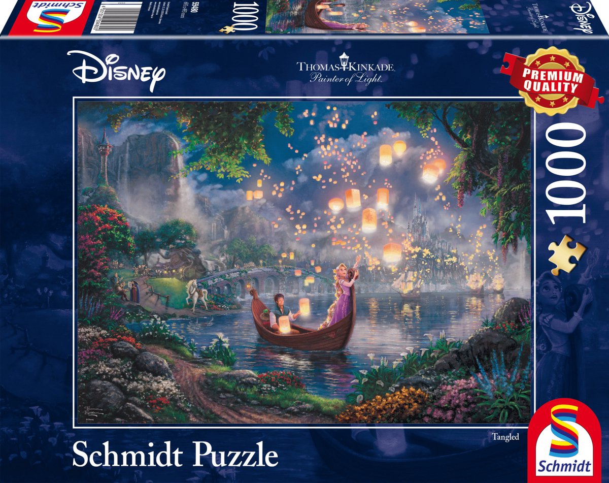Schmidt puslespil disney rapunzel - 1000 brikker