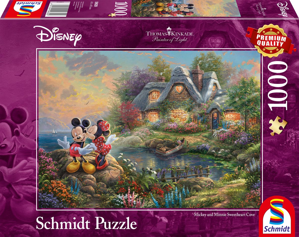 Schmidt Disney Mickey Minnie, 1000 brikker puslespil
