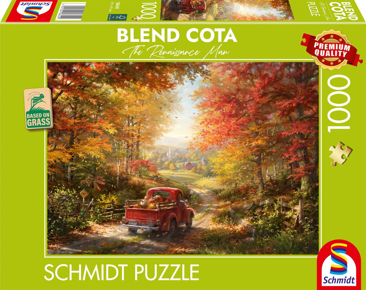 Schmidt leg puslespil - blend cota - derhjemme, 1000 brikker