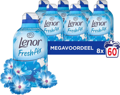 Lenor friskluft skyllemiddel morgenfrisk - 8 x 60 vaske