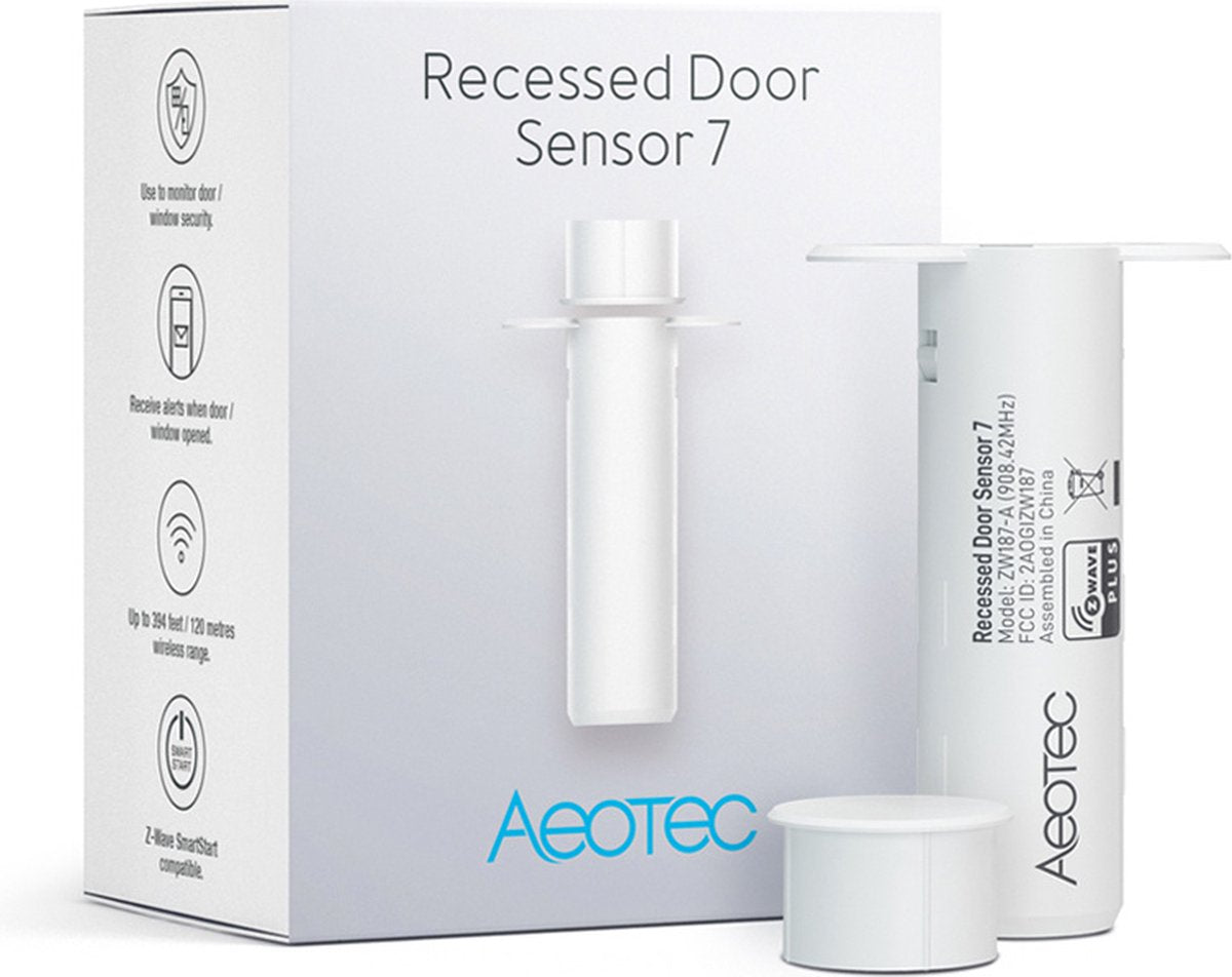 Aeotec forsænket af sensor 7 z-wave | smart vinduesdørsensor