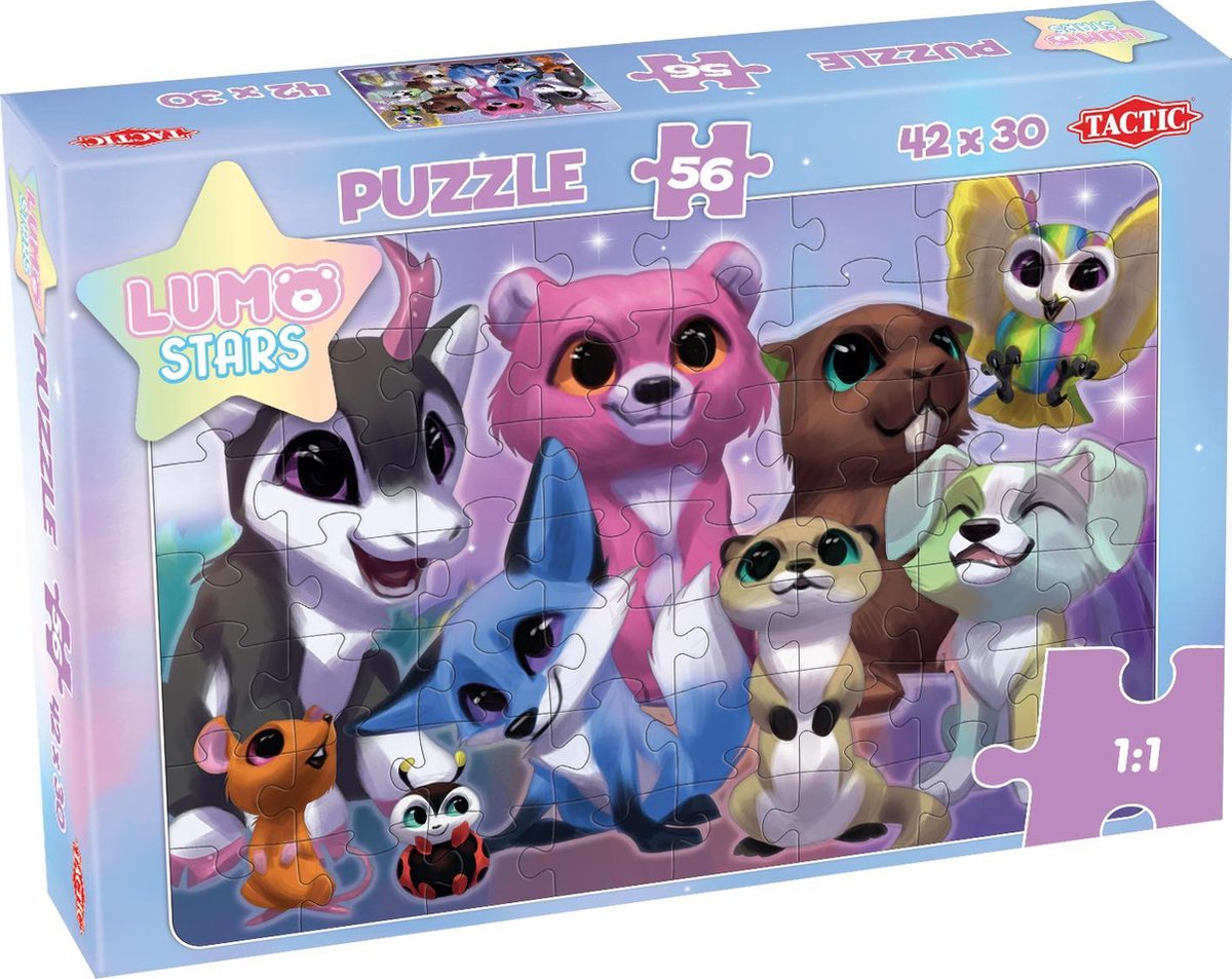 Tactic lumo stars puslespil venner - 56 brikker