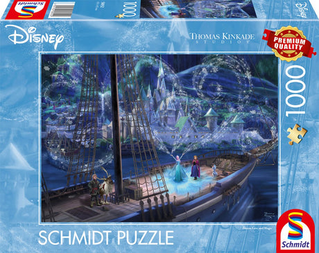 Schmidt play - thomas kinkade - disney frozen kærlighed og magi, 1000 stykker