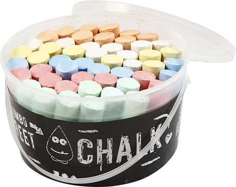 Creativ virksomhed https: www.cchobby.nl fortov kridt-størrelse-2-5x10-5-cm-diverse-colors-50-piece-1-bucket