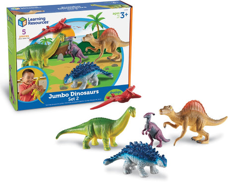 Læringsressourcer jumbo dinosaurer sæt 2 - 3+