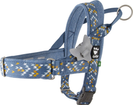 Hurtta razzle dazzle h-sele blåbær, 55-65 cm