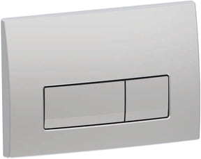 Geberit delta50 kontrolplade - 2-knaps skyl - rektangulære knapper - dobbelt skyl - mat krom (rustfrit stål)