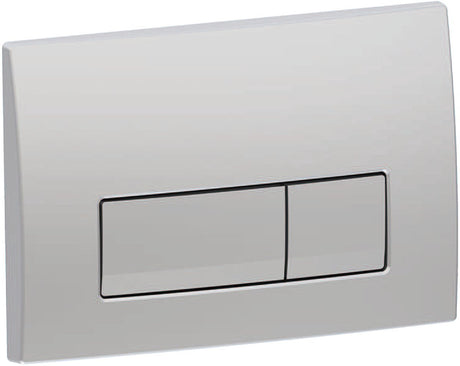 Geberit delta50 kontrolplade - 2-knaps skyl - rektangulære knapper - mat krom