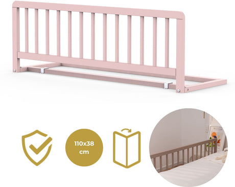Geuther sengehest i træ - sengehest - lissi - sikkerhedslåge - 110x38cm - pink