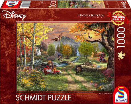 Schmidt play - thomas kinkade studios - disney frank og frey, 1000 stykker