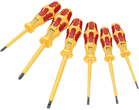 Wera 1060 i 1062 i 6 vde 1000v | isoleret skruetrækkersæt | kraftform | vde | 6-delt - 05051575001
